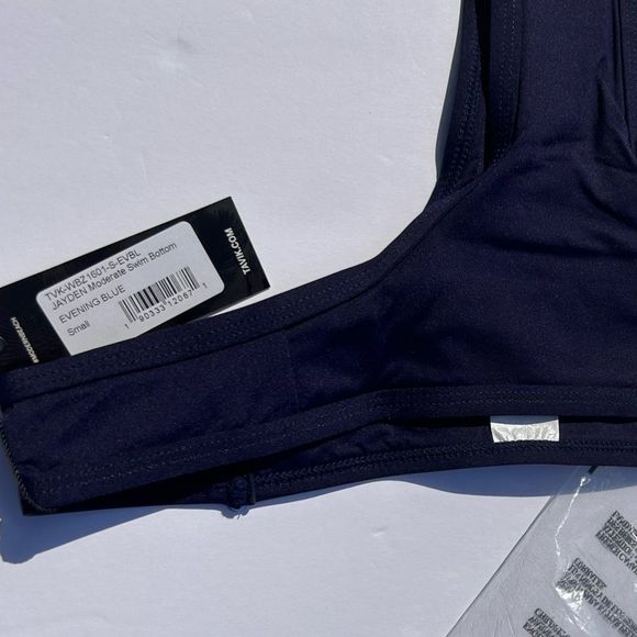 NWT Tavik Jayden Swim Moderate Coverage Swimwear Bikini Bottom Evening Blue S - Picture 7 of 12